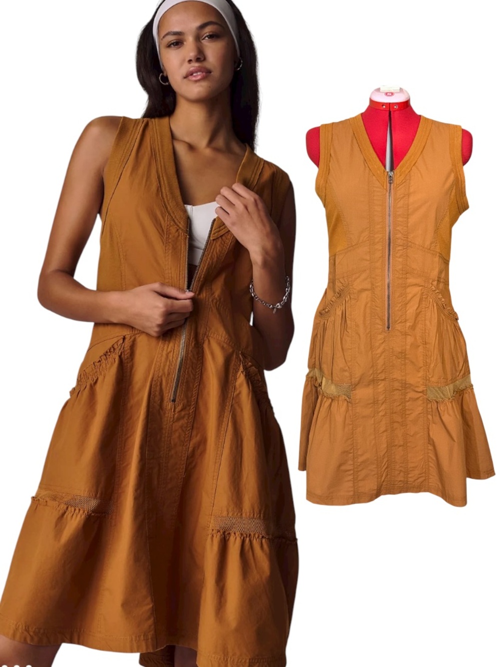 Daily Practice by Anthropologie Trek Utility Mini Dress Size Medium